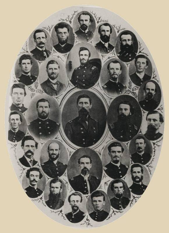 Civil War brigade officers including John Giles Fonda